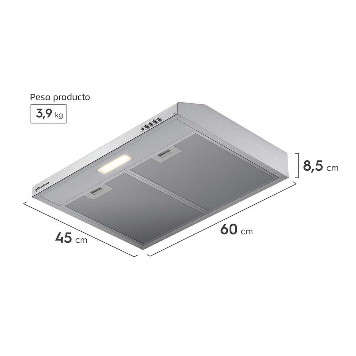 Campana Mademsa DM6SS El&eacute;ctrica Inox
