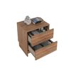 Velador Roca Fit 2 Cajones Canela