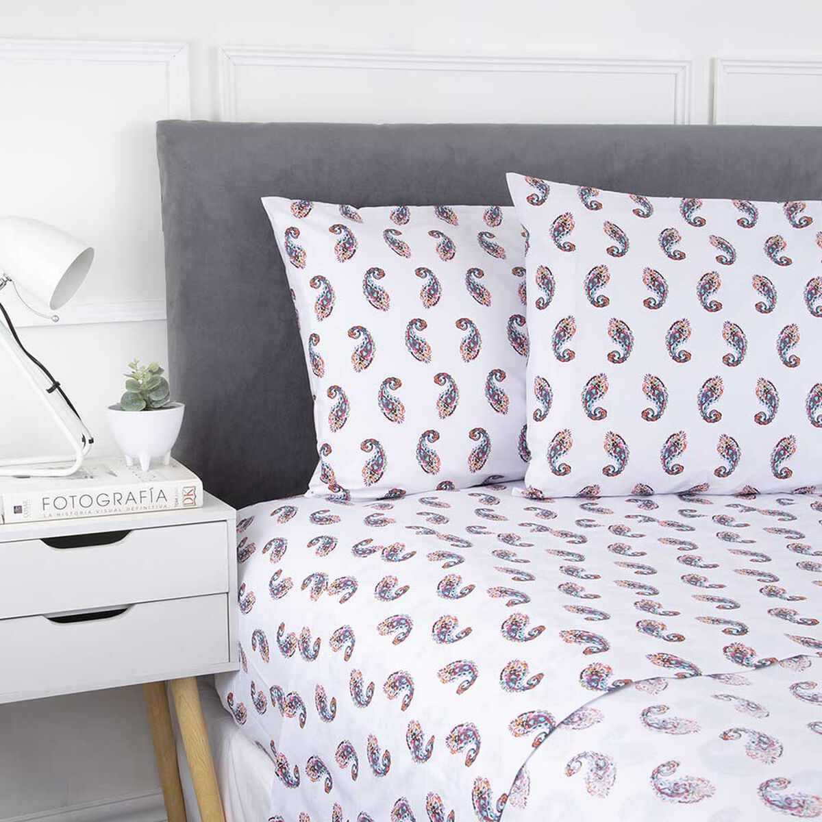 Juego de Sábanas Estampadas Casanova 144 Hilos 1,5 Plazas Lana
