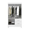 Clóset Vekkahome Mobi 4 Puertas 2 Cajones Blanco