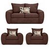 Juego de Living Elegant Detail New Houston 2-1-1 Cuerpos Caf&eacute;
