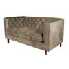 Sof&aacute; Tela Velvet Latam Home Brescia 2 Cuerpos