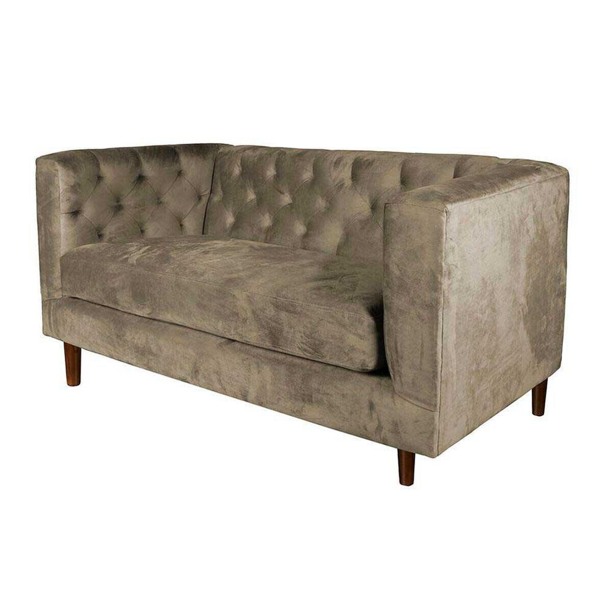 Sof&aacute; Tela Velvet Latam Home Brescia 2 Cuerpos