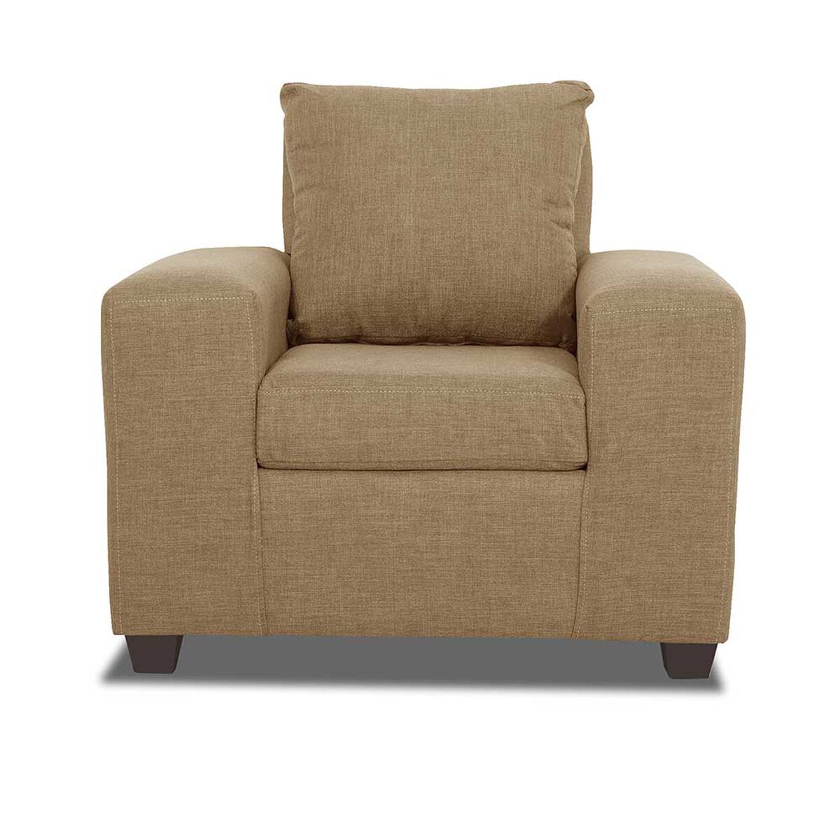 Juego de Living Innovamuebles Kahlo Sofá 3 Cuerpos + Dos Butacas 1 Cuerpo Beige