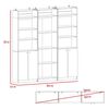 2 Estantes 2 Puertas + Estante 4 Repisas + 3 Complementos TuHome Home Blanco