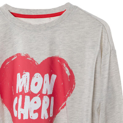 Imagen 2 del producto Polera Manga Larga Niña Mila Crudo, Rosa