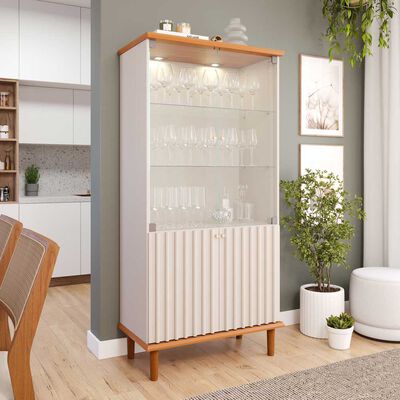Vitrina Decocasa Luiza Off White Cinamomo