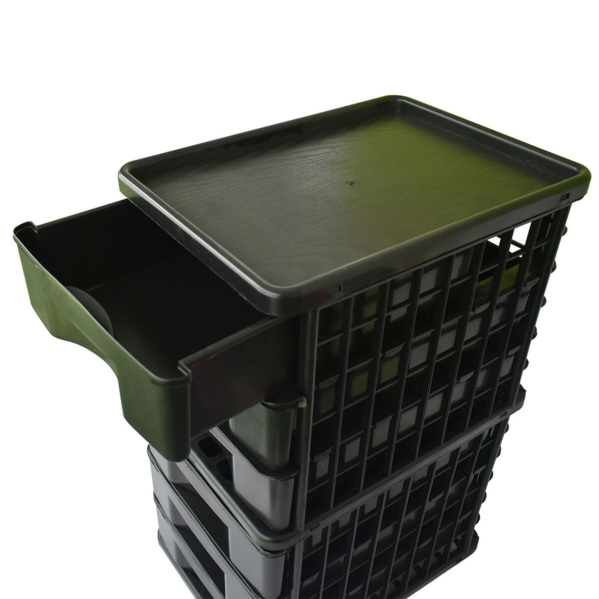 Caja Organizadora Plástica San Bernardo 6 Niveles Negro