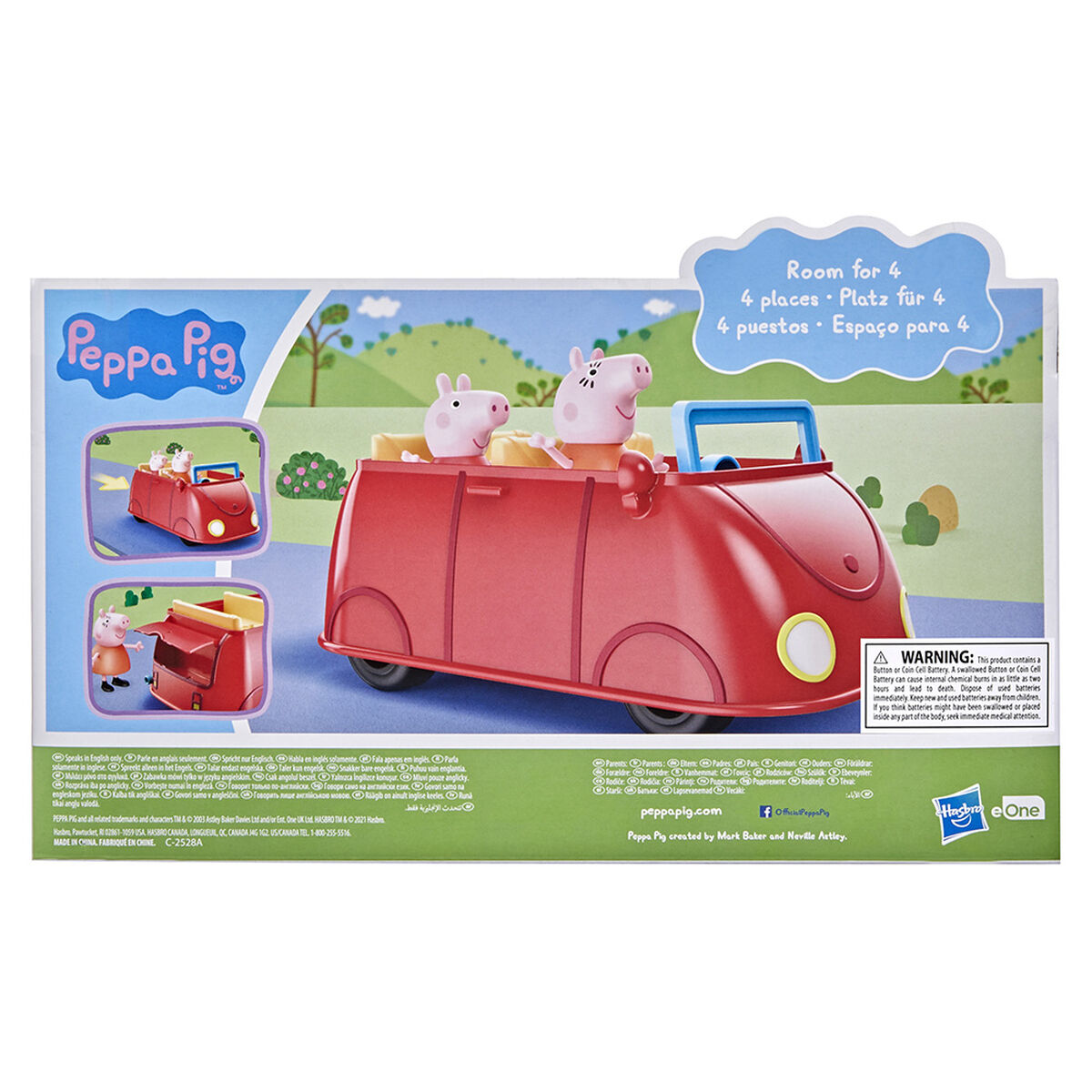 Peppa Pigpa Pig Auto Rojo Familiar