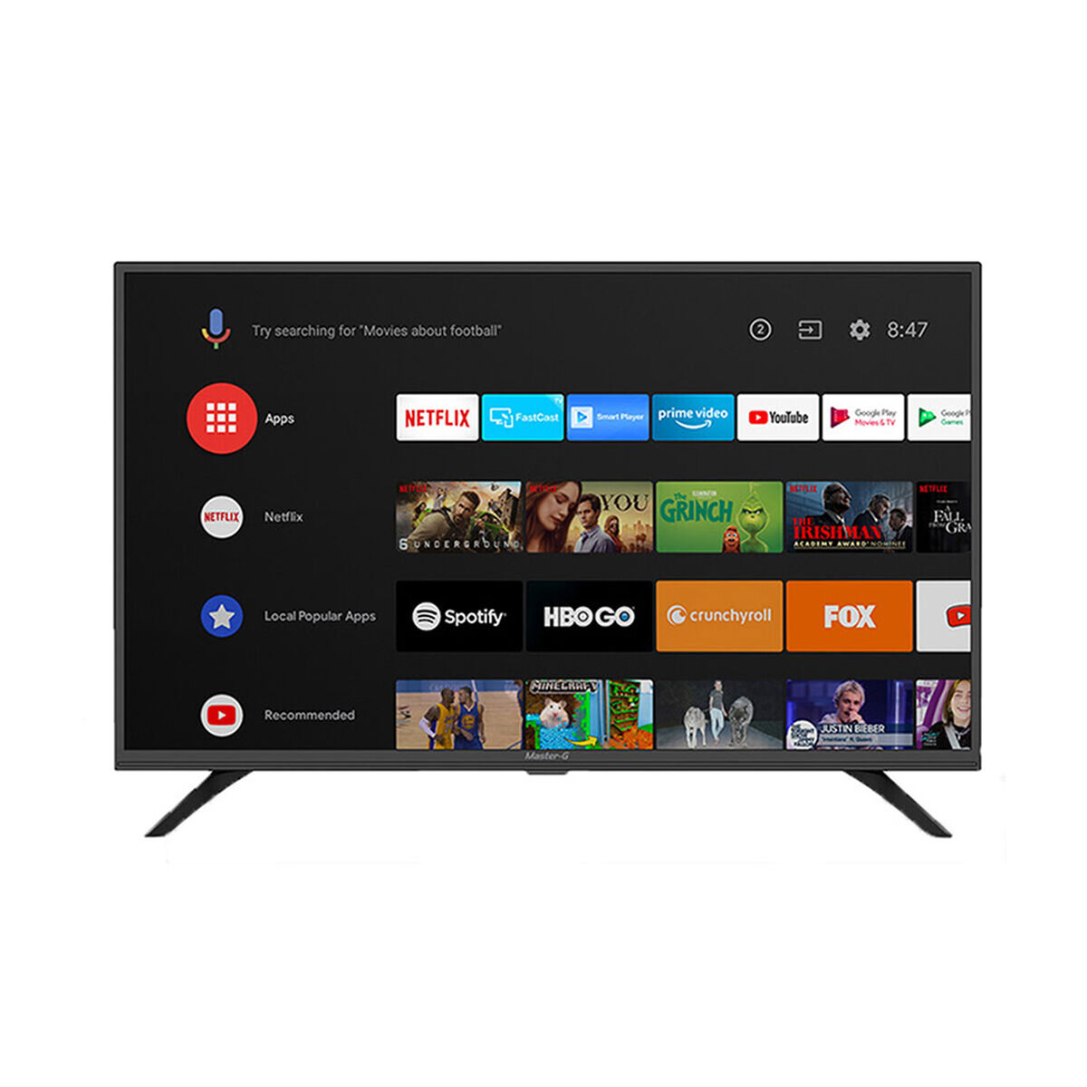 Combo LED 32" Master-G MGA3200 Smart TV HD + Soundbar MGSB250 Negro