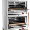 Horno Semi Industrial Ticgas 2 Cámaras Inox 58x65 Gas Licuado