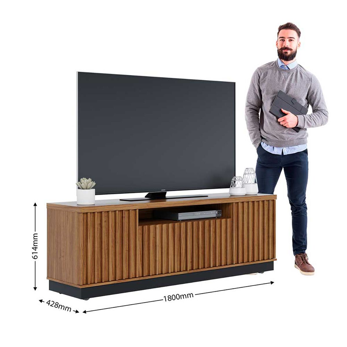 Rack Tv 70" Amazonas Noce Preto