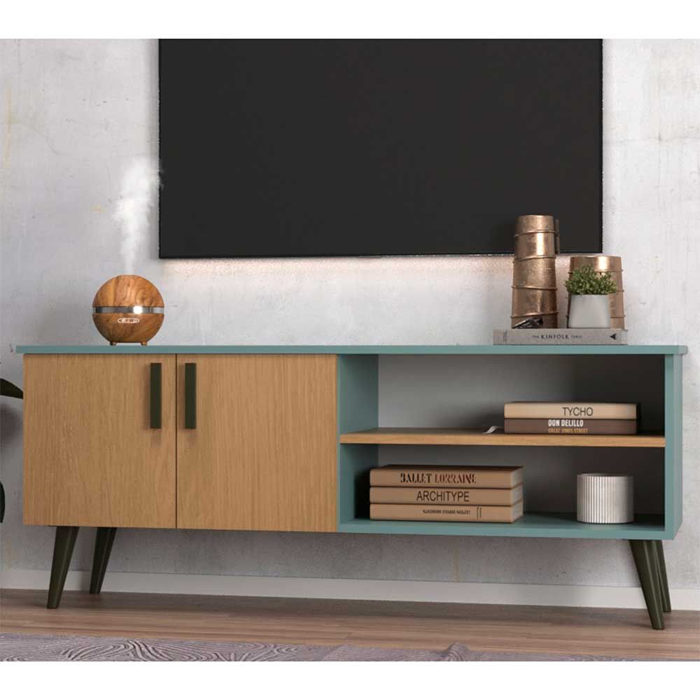 ONESSTA Rack Tv 50" Catar Grey Nogal