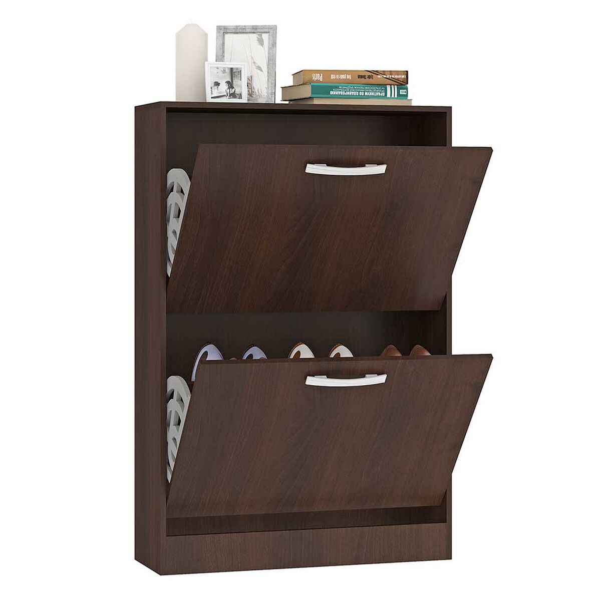 Zapatero Vekkahome Nick 2 Puertas Beige 