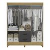 Clóset Vekkahome Mobi 6 Puertas 2 Cajones Gris