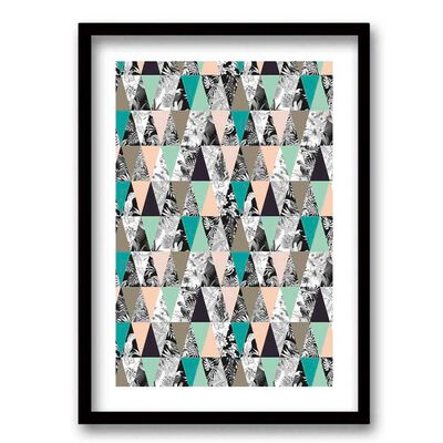 Imagen 1 del producto Cuadro Decorativo Retela Tropical Triangle 70 x 50 cm