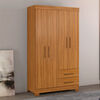 Closet Home Mobili Lucca 4 Puertas 2 Cajones Caf&eacute;