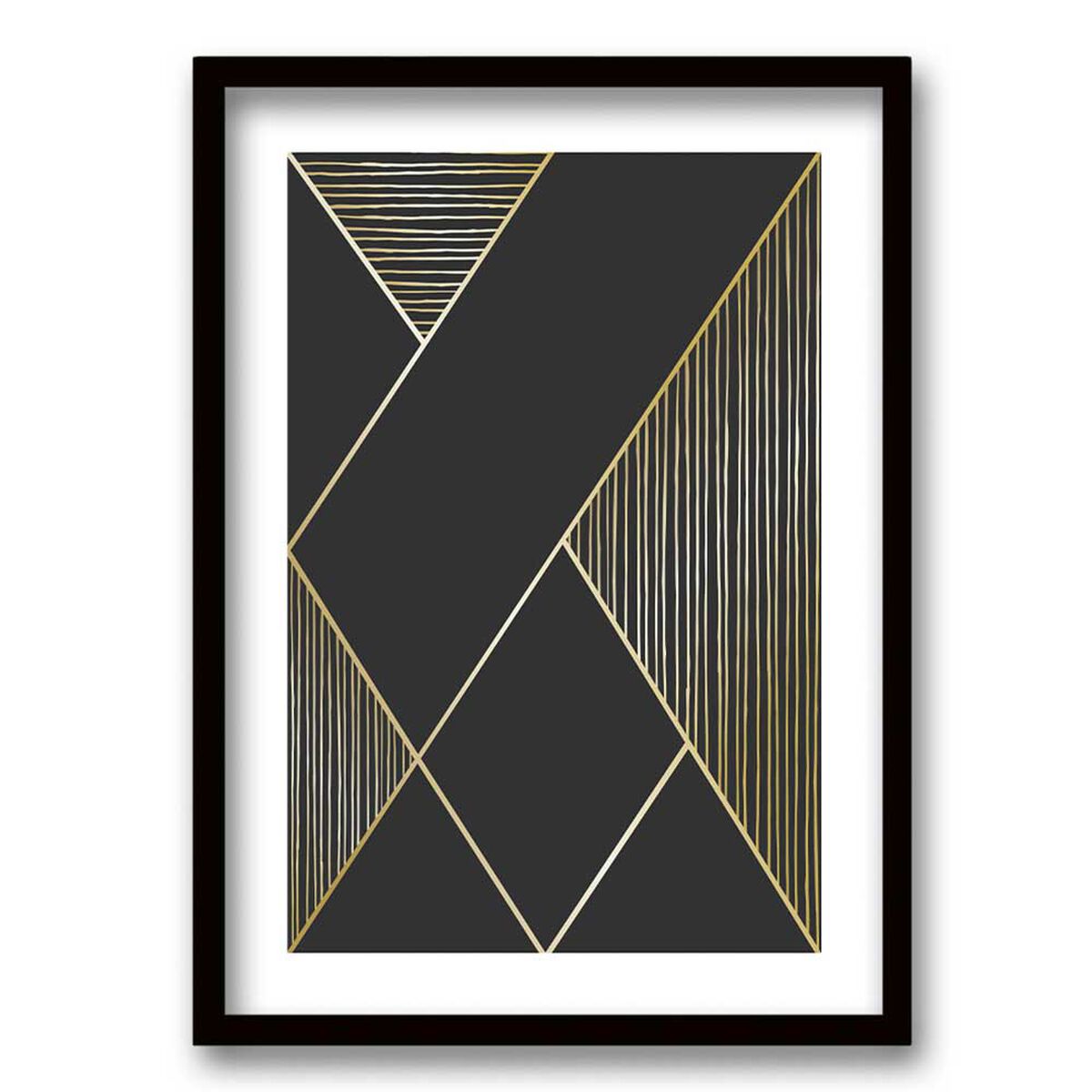 Cuadro Decorativo Retela Line Gold 50 x 35 cm