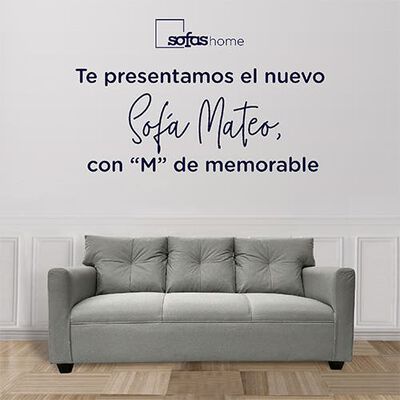 Imagen 2 del producto Sofá Sofás Home Mateo 3 Cuerpos Gris
