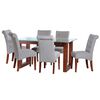 Juego de Comedor Latam Home Pamplona Cadiz 6 Sillas Velvet Chocolate