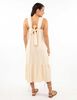 Vestido Lino Maxi Sin Mangas Mujer Alma