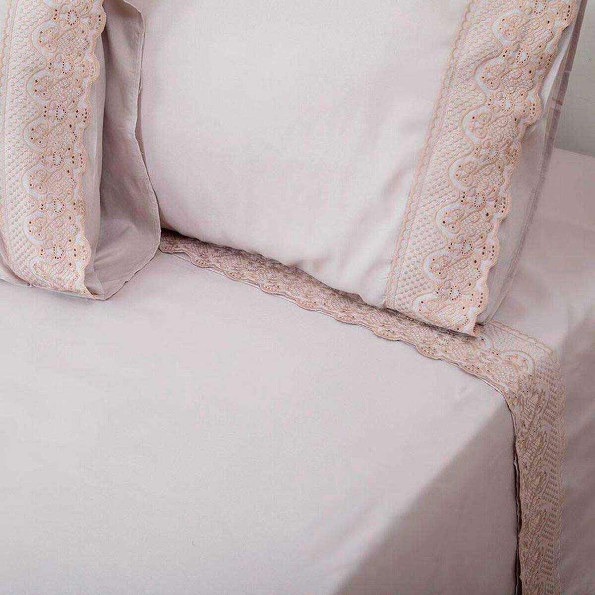 Juego de S&aacute;banas Doral 2 Plazas Santorini Beige