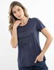 Polera Con Estampado Manga Corta Mujer Zibel