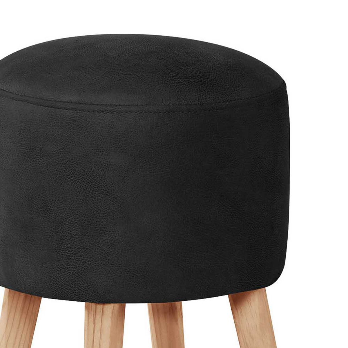 Pouf Latam Home Nantes Cuero Kentucky Negro
