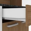 Mueble de Cocina Home Mobili Atlantis 1 Cajón 12 Puertas Café Blanco