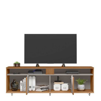 Imagen 2 del producto Rack TV Home Mobili Casen Hasta 70"" Café Blanco Invierno