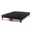 Base Europea Dividida Latam Home 2 Plazas Zen PU Negro