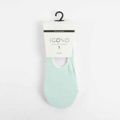 Imagen 1 del producto Pack 3 Calcetines Invisible Mujer Icono Surtido