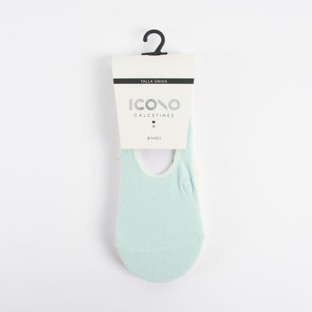 Pack 3 Calcetines Invisible Mujer Icono