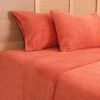 Juego de Sábanas Mashini King Liso Terracota