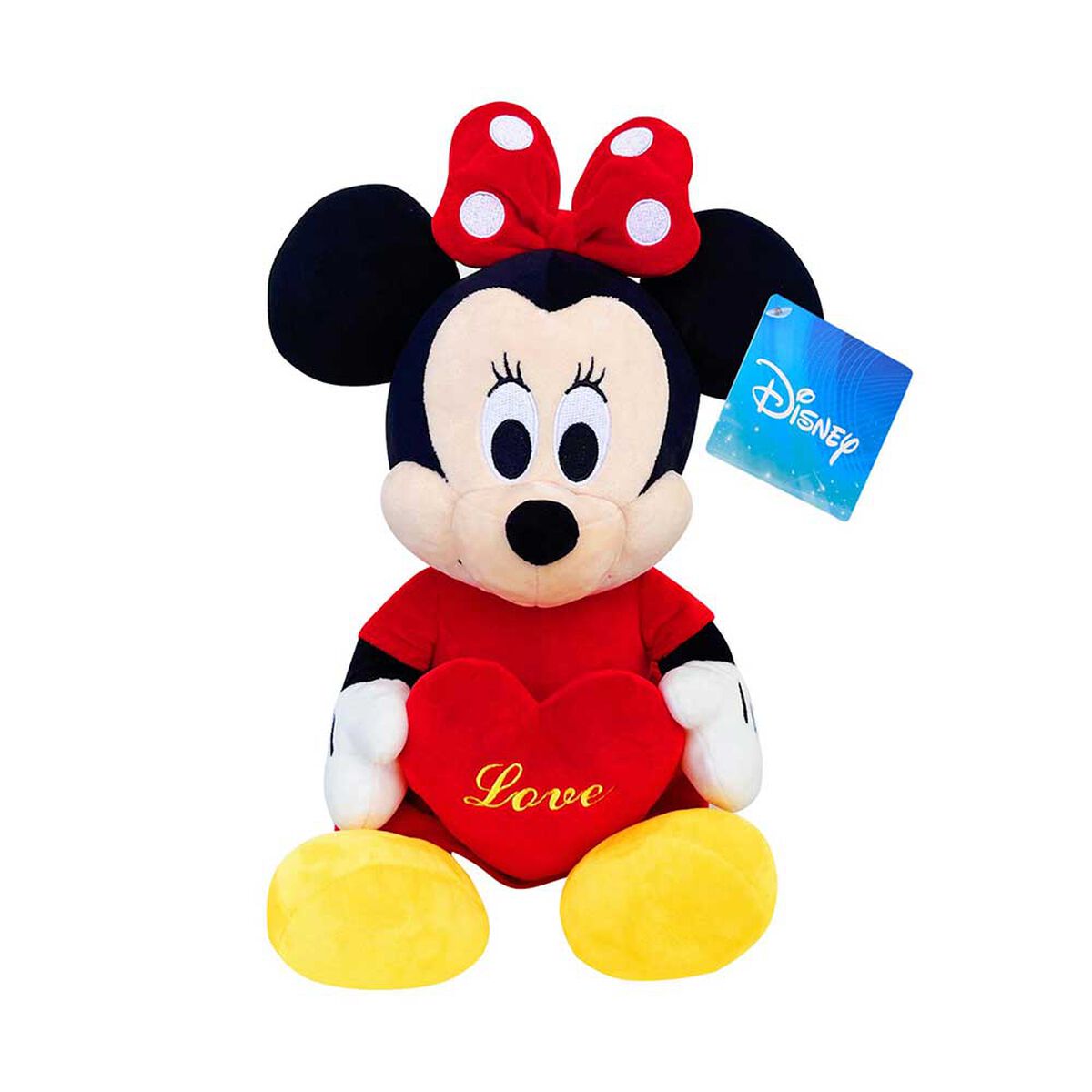 Peluche Minnie con Corazón 25 Cm