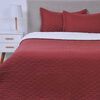 Quilt Liso Mashini 2 Plazas Burdeo
