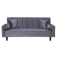 Futón Black Factory Golden 3 Cuerpos Gris