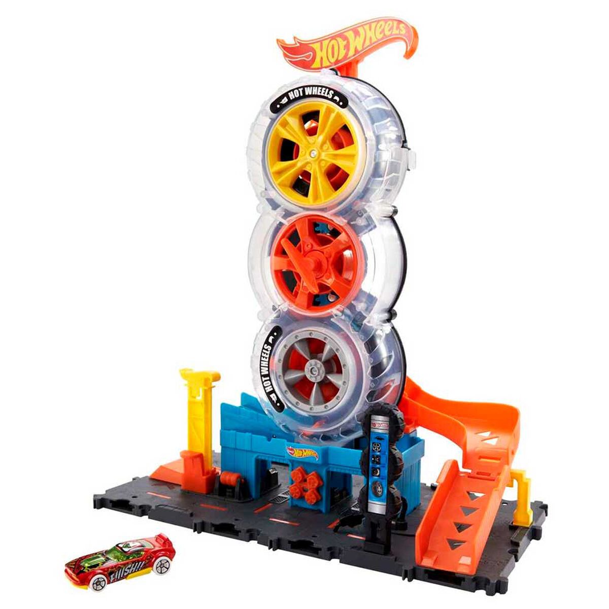 Pista de Autod Súper Tienda de Llantas Hot Wheels City