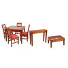Set Comedor 4 Sillas + Arrimo + Mesa de Centro