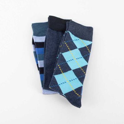 Imagen 2 del producto Pack 3 Calcetines Hombre Fiorucci Azul