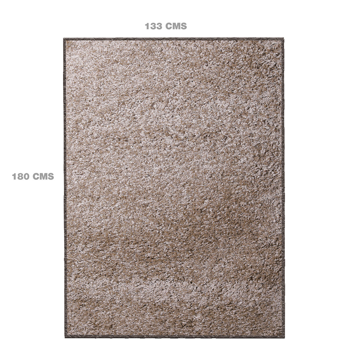 Alfombra Doral Shaggy 180 x 133 cm Beige