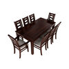 Juego de Comedor Muebles Hema Sevilla 6 Sillas 2 Sitiales Chocolate