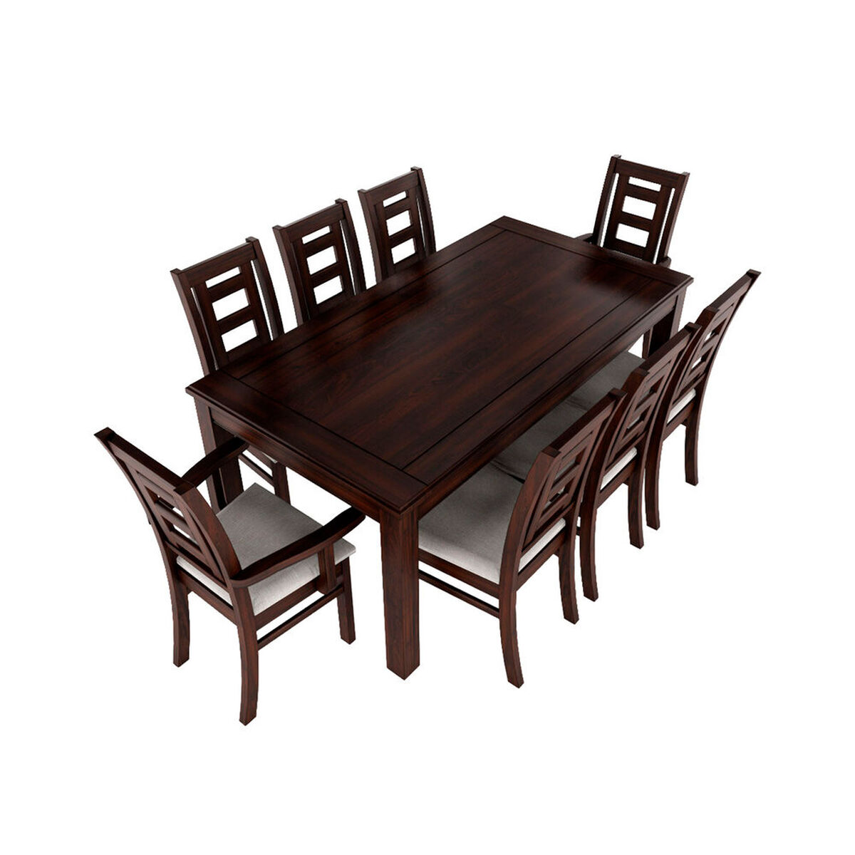 Juego de Comedor Muebles Hema Sevilla 6 Sillas 2 Sitiales Chocolate