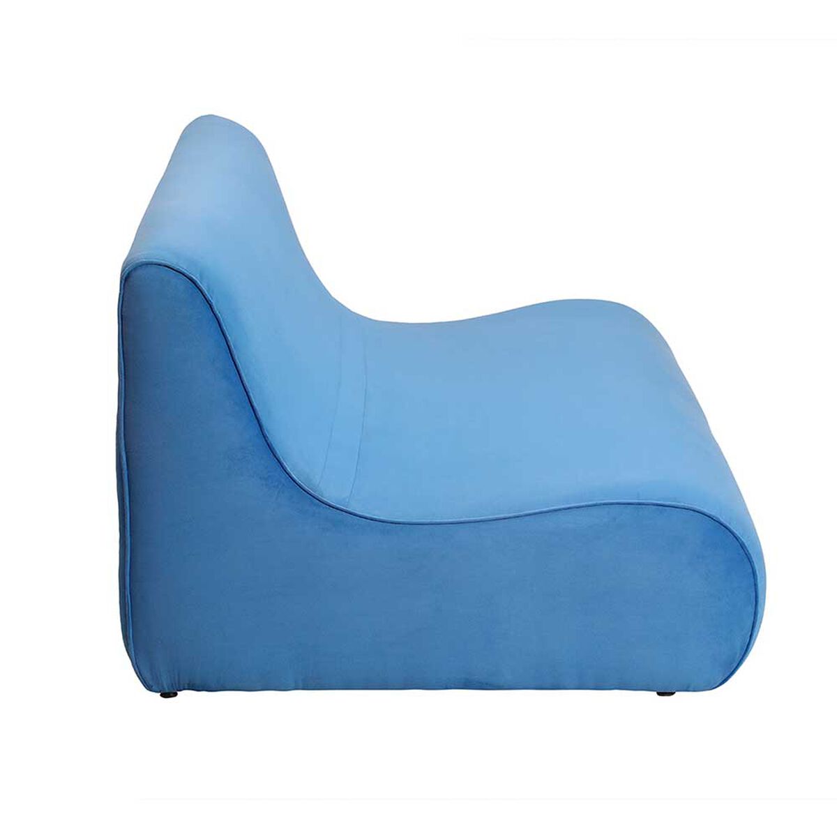 Sof&aacute; Bodevir Komodo Felpa 3 Cuerpos Azul Rey&nbsp;