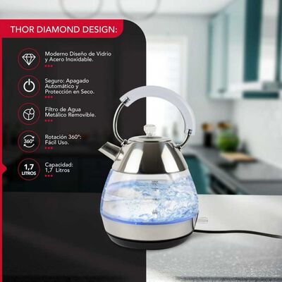 Imagen 2 del producto Hervidor Thor Diamond Design 1,7 lts.