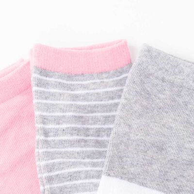 Imagen 2 del producto Pack 3 Calcetines Mujer Icono Rosado