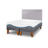 Cama Europea CIC Base Dividida 2 Plazas Alaska + Respaldo