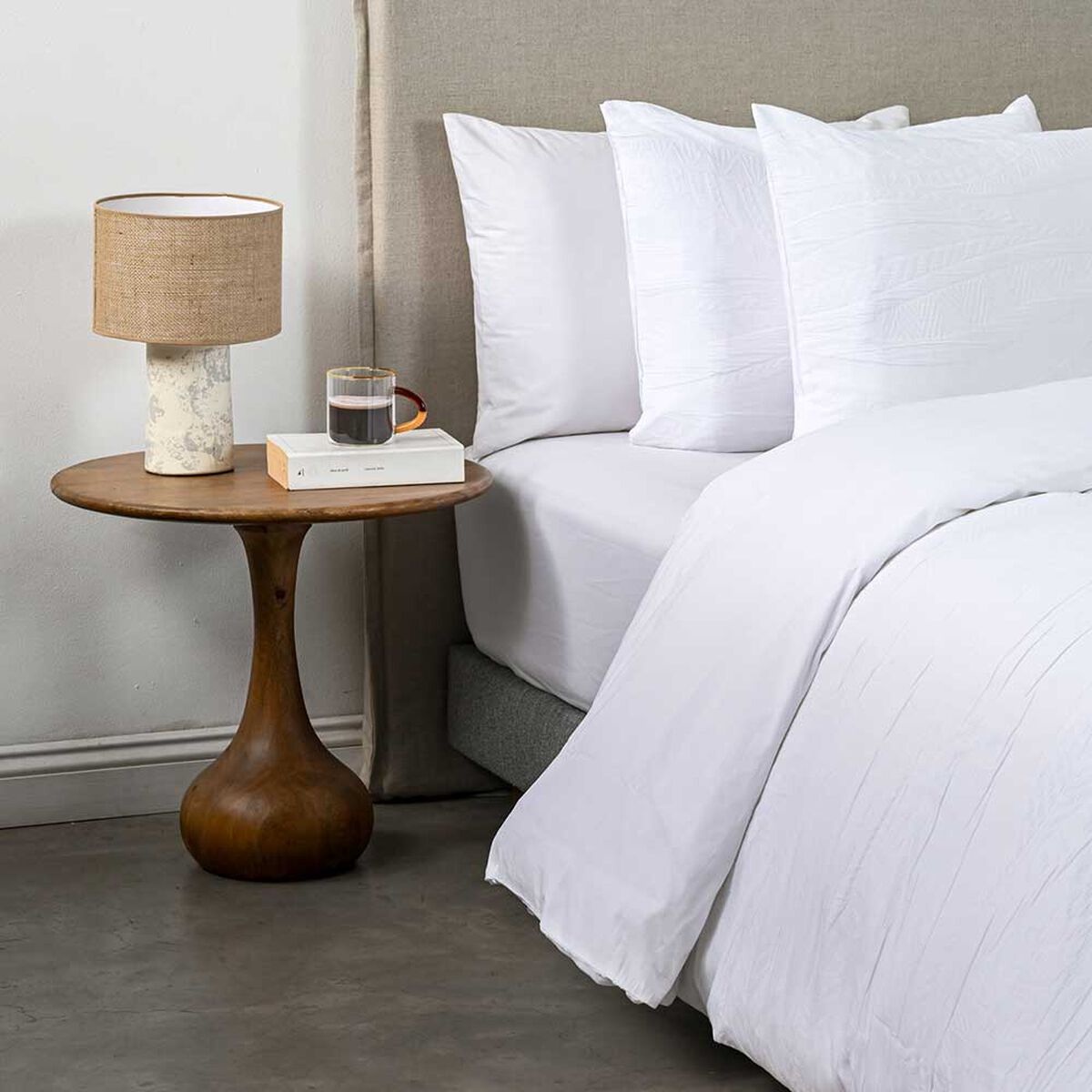 Funda de Plum&oacute;n Cannon 2 Plazas Weaves White