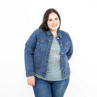 Chaqueta Denim Mujer Extralindas Azul, Negro