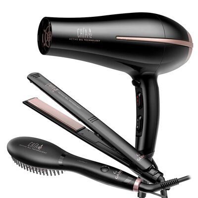 Imagen 1 del producto Tricombo Gama Alisador Chia + Secador de Pelo + Cepillo